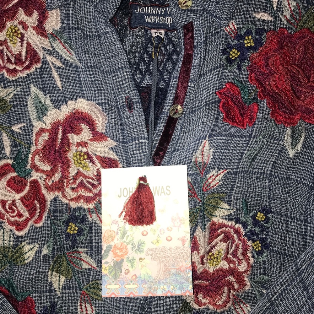Johnny Was Mica Button Back Top - Picture 4 of 6